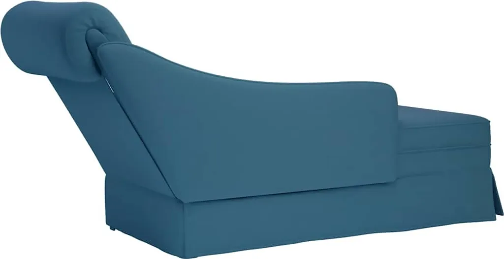 Chaise Longue vidaXL Blu Velluto - Il tuo Nuovo Rifugio di Stile - 5