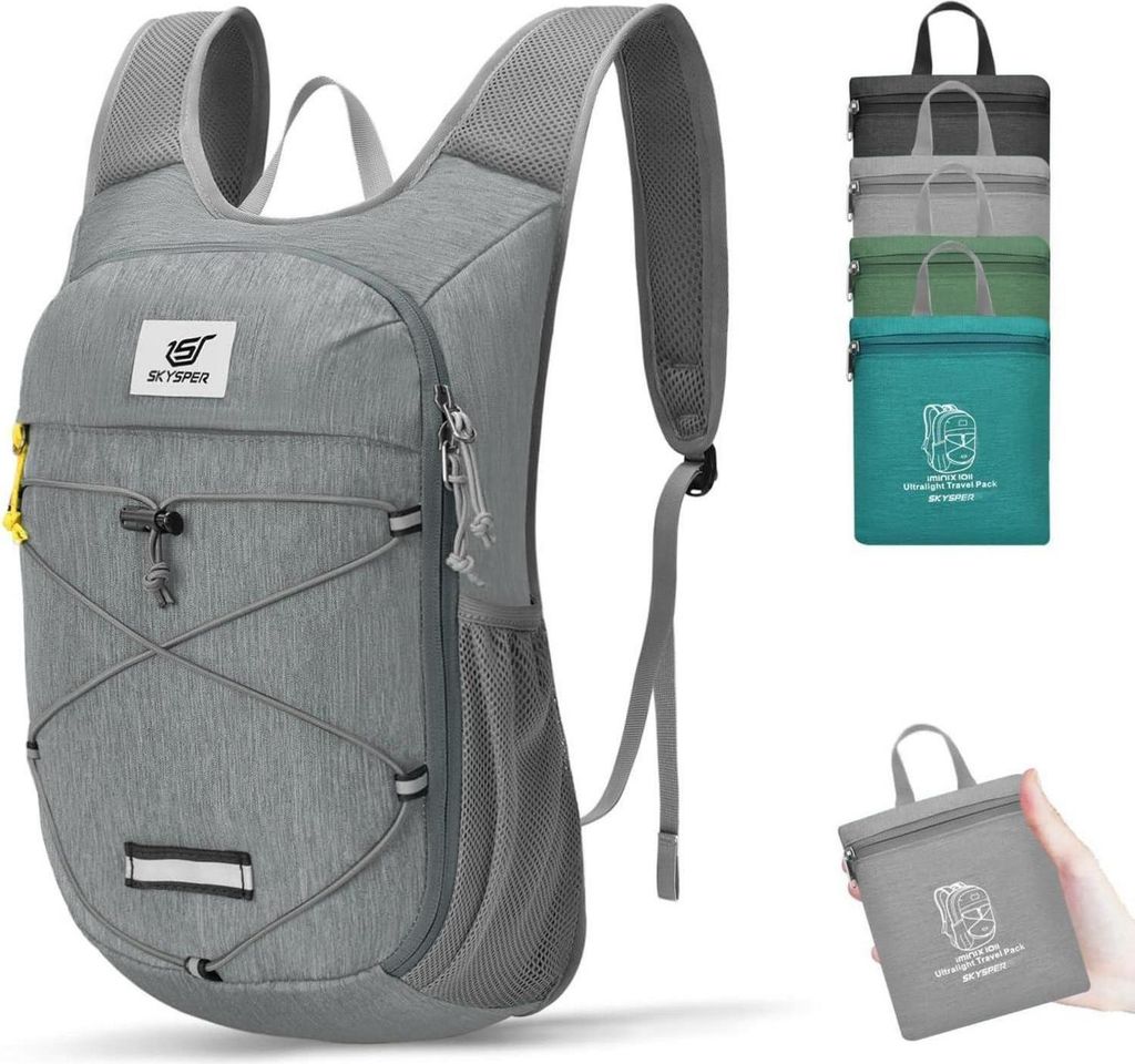 SKYSPER Damen Rucksack 10L Ultraleicht für Wandern Reisen Produktbild 