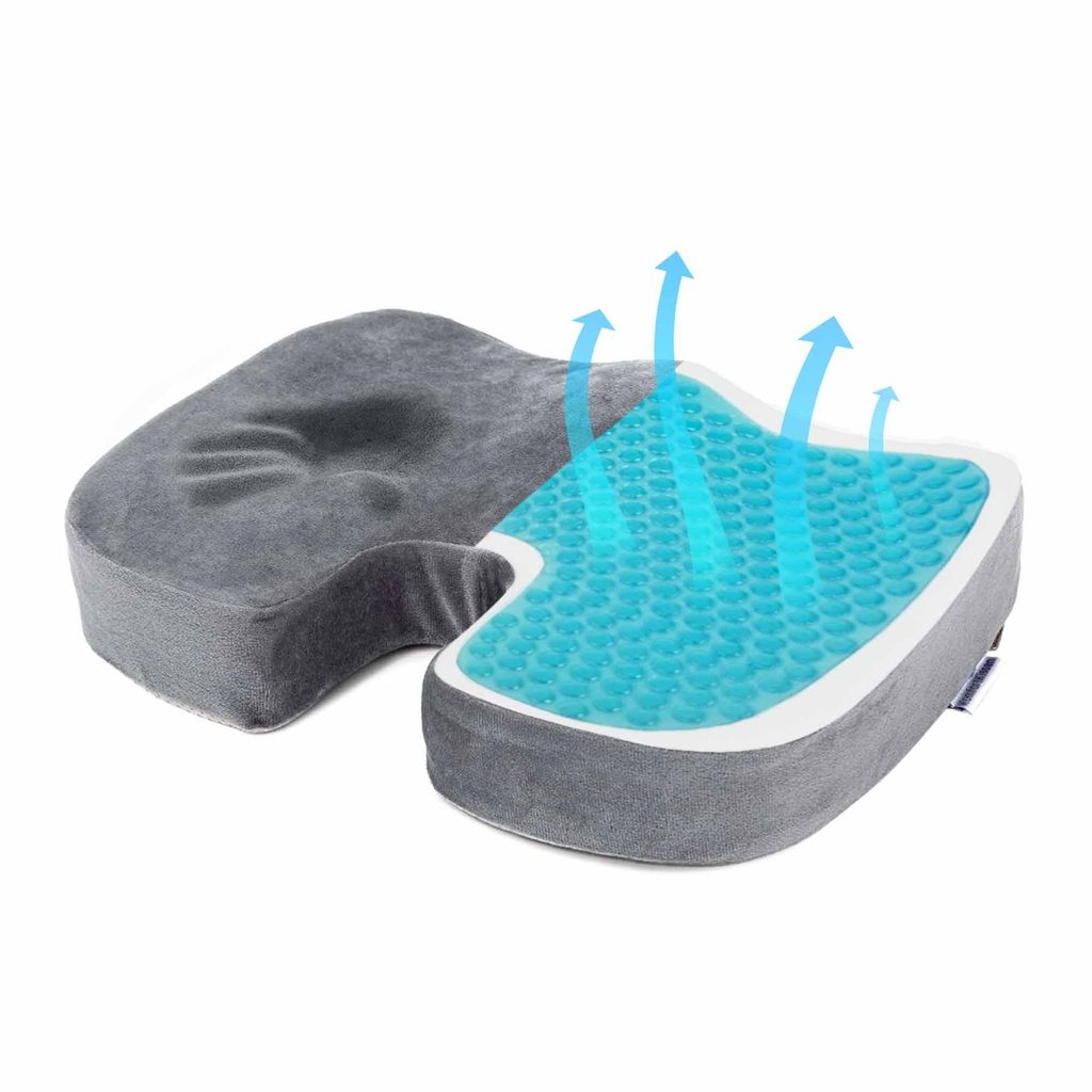 Sitzkissen orthopädisch - Memory Foam Gel - Ergonomisches Produktbild 