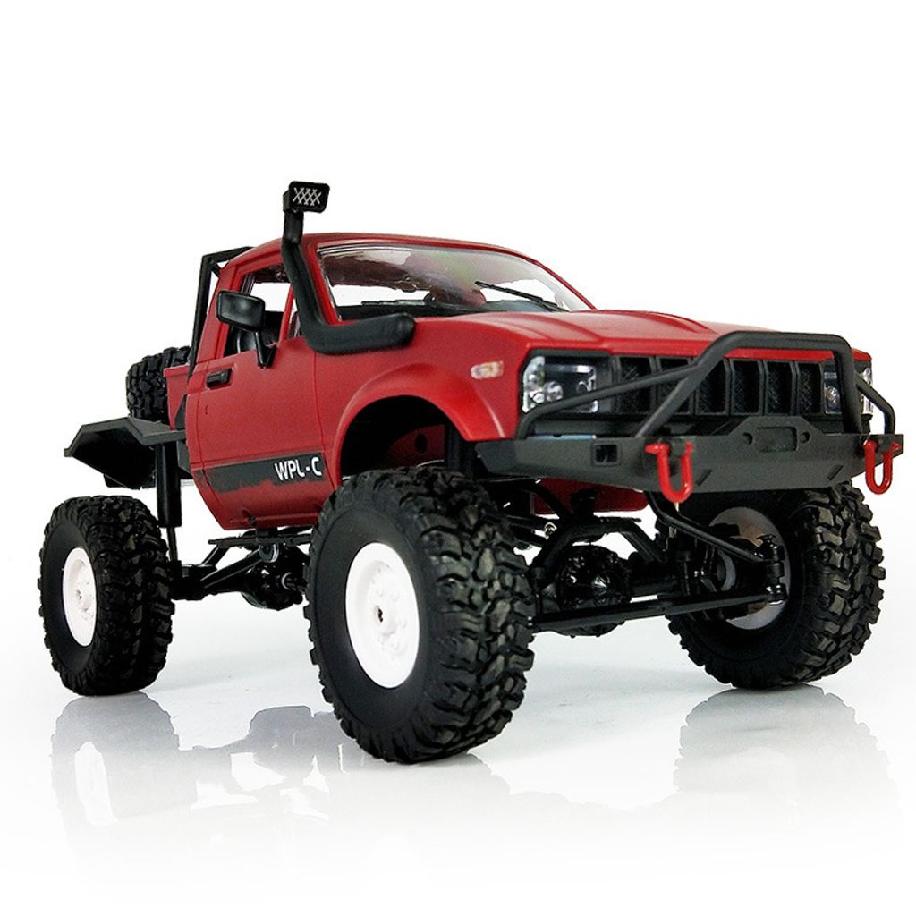 1/16 WPL C14 Fernbedienung Drift Car Truck Off-Road Crawler RC Cars Spielzeug Geschenke(Rot)