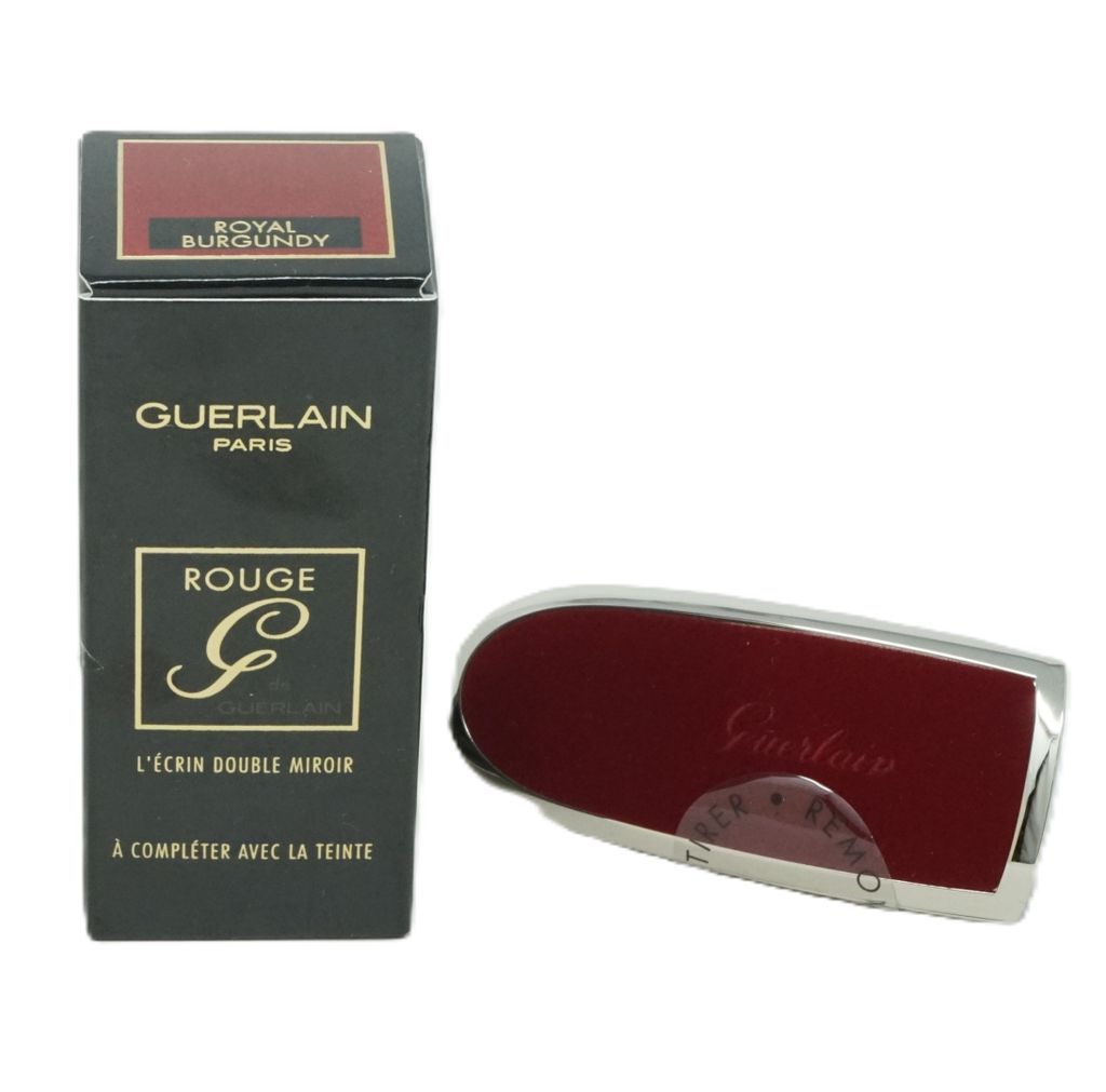 Guerlain Rouge G The Double Mirror Case To Complete with Shade Royal Burgundy