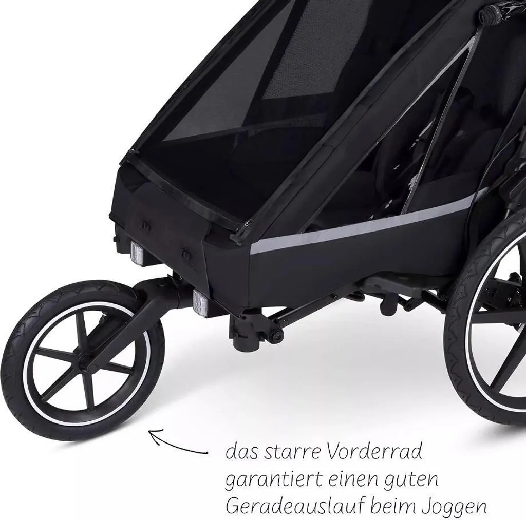 Remorque vélo amortie ABC Design Sport Kit Tour pliable noir