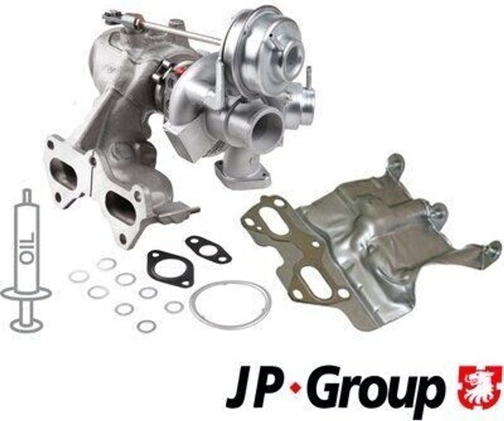 JP GROUP 3317400700 - OE 71724436 Turbolader für Punto, Panda, 500 (312)