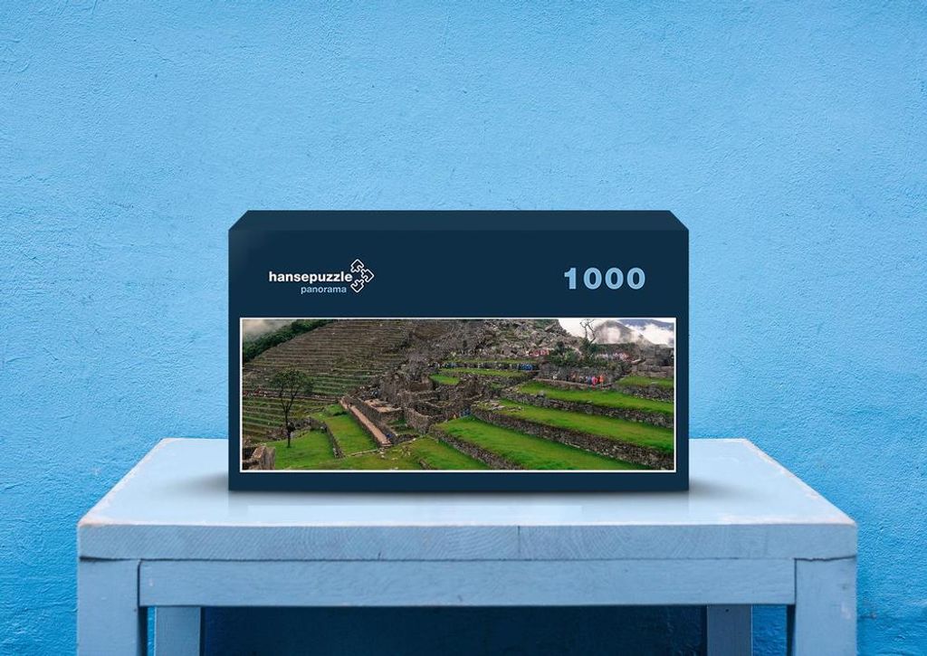 hansepuzzle 58429 - Machu Picchu Puzzle, 1050 Teile, Hintergründe, 60,0 x 46,0cm mit hochwertiger Aufbewahrung, Kartonbox & Beutel