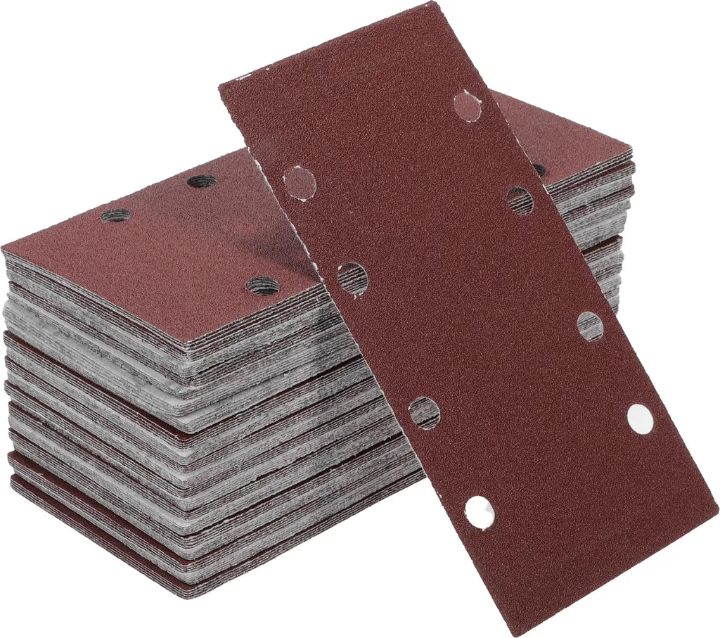 100 Disques de Ponçage 120 Grains 8 Trous pour Ponceuse Vibrante