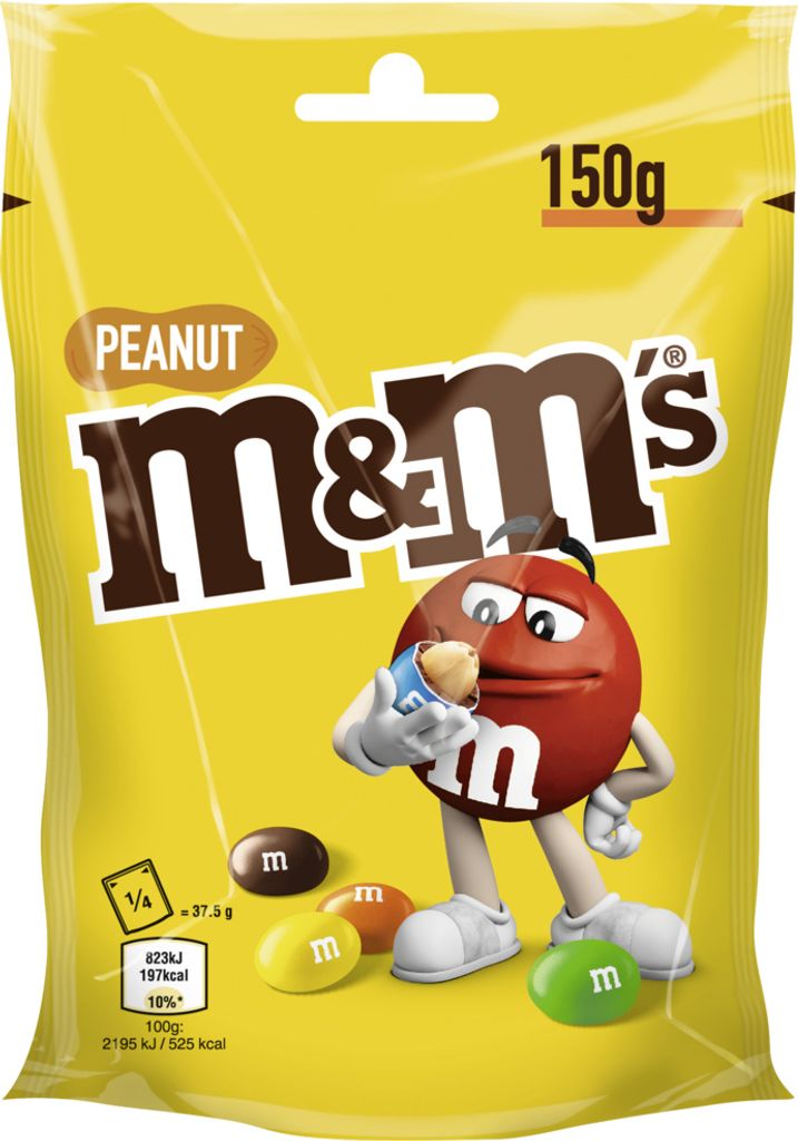 m&m's PEANUT Schokobonbons 150,0 g Produktbild 