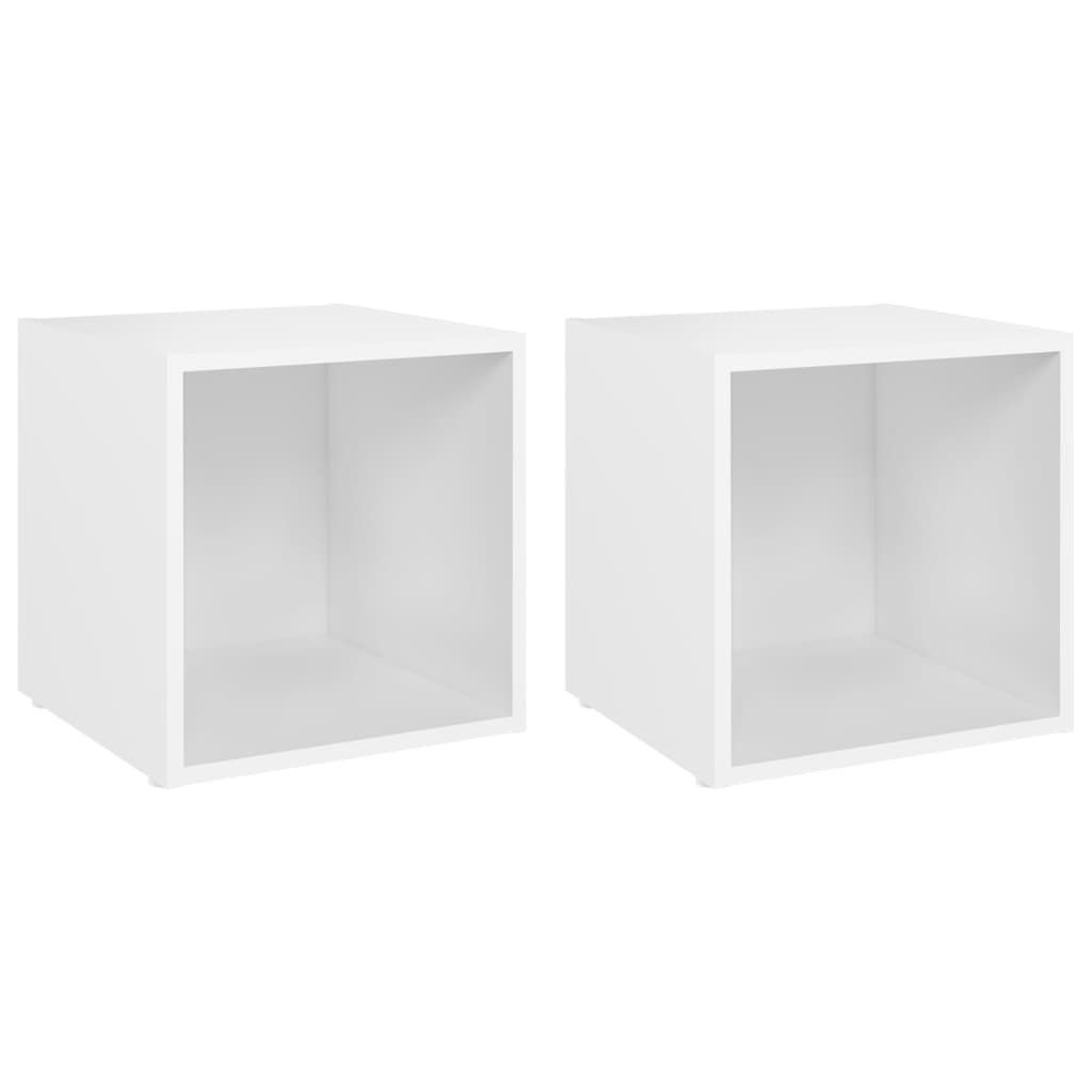 "Winter Sale"TV-Schränke 2er-set Weiß 37x35x37 cm Holzwerkstoff - TV-Schränke - clorisNeu9459966