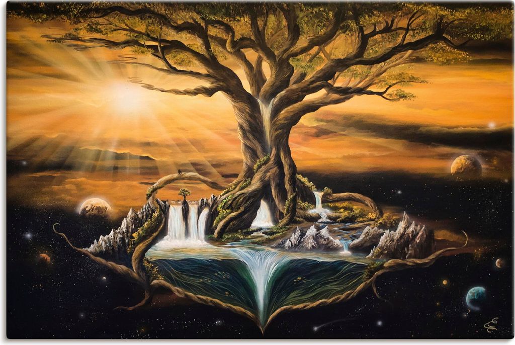 ARTland Leinwandbild Der Traum der Welten Größe: 60x40 cm