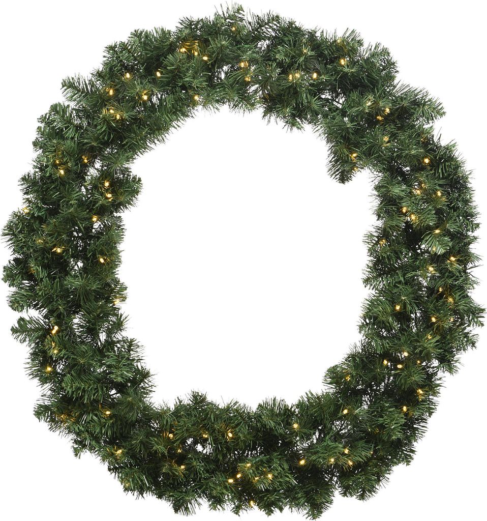 Ghirlanda di abete artificiale 50 cm con luci LED verde / Immagine del prodotto 