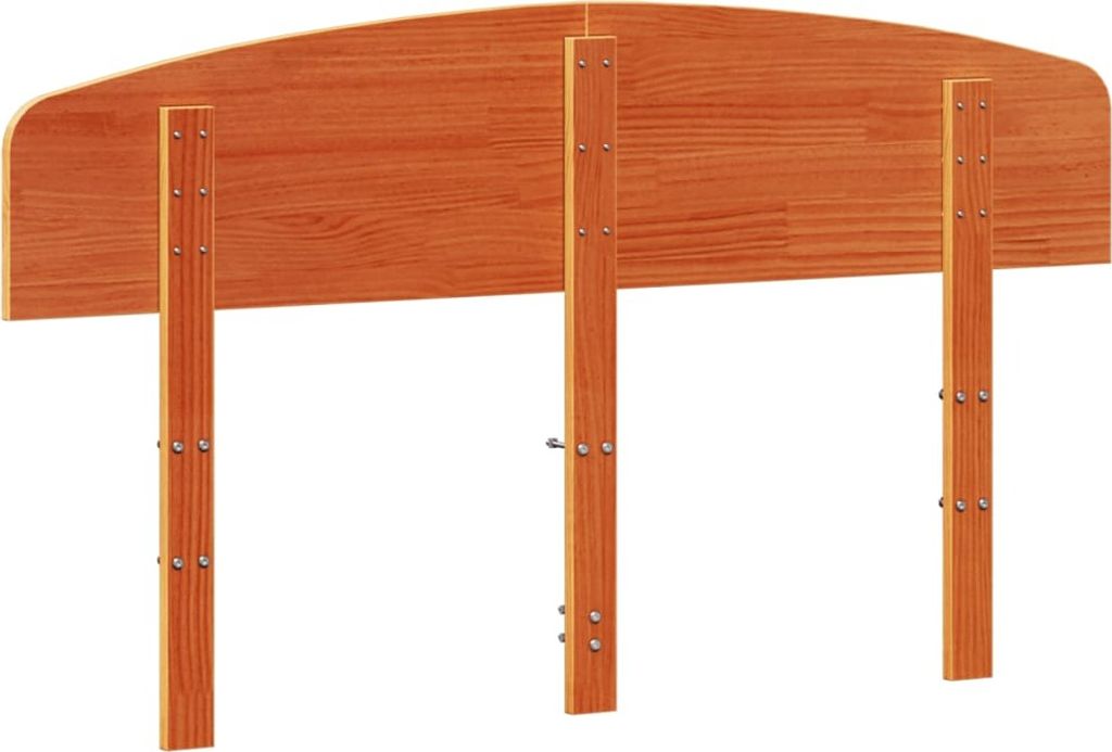 vidaXL Kopfteil Wachsbraun 140 cm Massivholz Kiefer