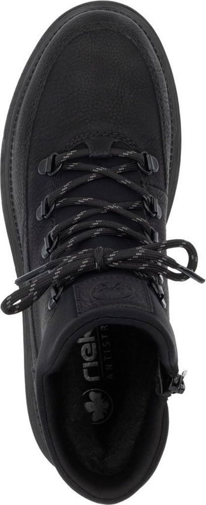 Rieker Damen Stiefelette mit elastischem Abschluss Plateau und Tex Membran Y3158, Größe:41 EU, Farbe:Schwarz