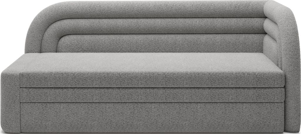 Krudox FAB 3-Sitzer Schlafsofa ausziehbar 223×80×86 cm mit Bettkasten und Stauraum, Schlaffunktion 135×199 cm, Stoff Royal 04, rechts