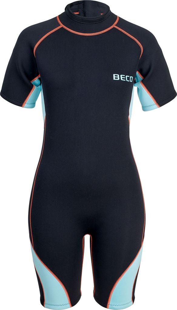 BECO the world of aquasports Neoprenanzug Tarifa aus superweichem 3mm CR-Neopren schwarz-türkis M