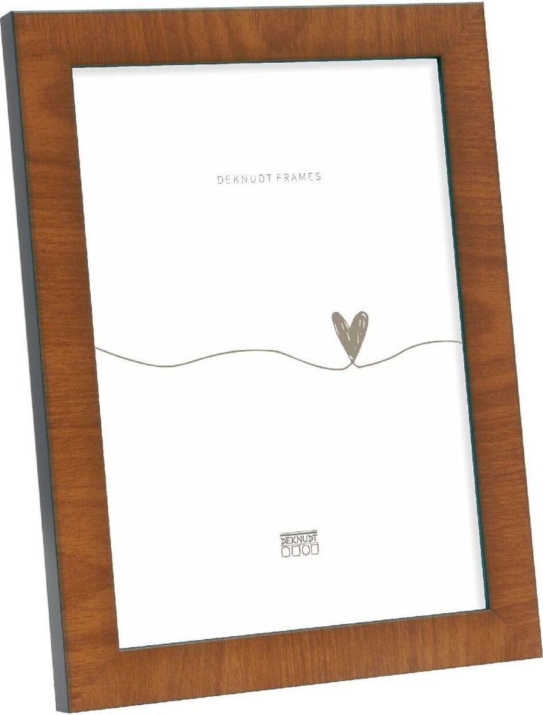 Deknudt S47EG3 Fotorahmen 10x15cm Wurzelholzoptik mit schwarzem Rand