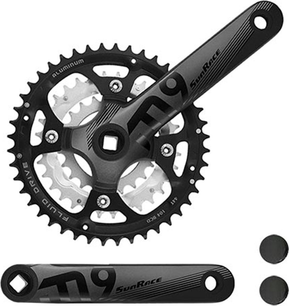 SunRace Kurbelsatz FCM914, 44-32-22Z, L=175mm 3x7/8/9-fach, Produktbild 