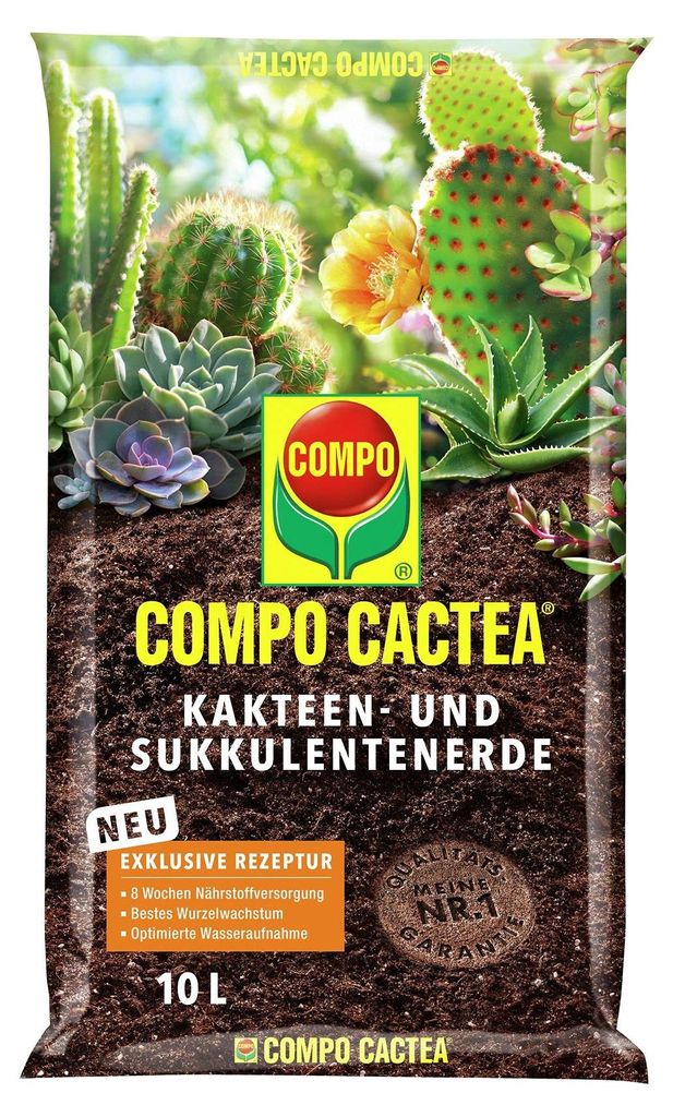 Compo CACTEA Kakteen- & Sukkulentenerde mit Dünger Produktbild 