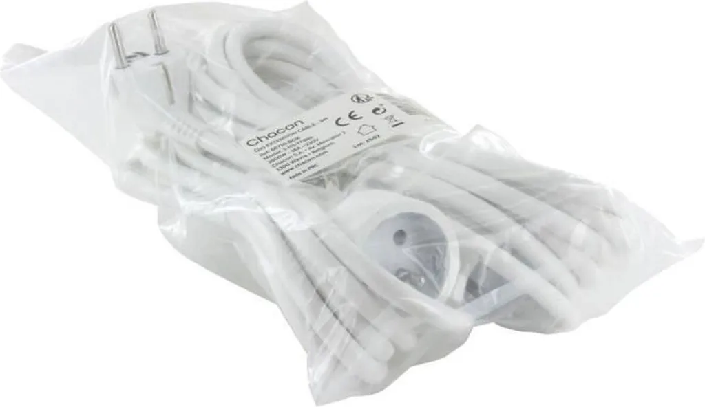 Câble d’alimentation Chacon 2 mètres noir flexible et haute résistance