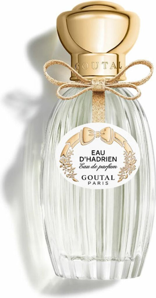 A clear studio shot of a perfume bottle.