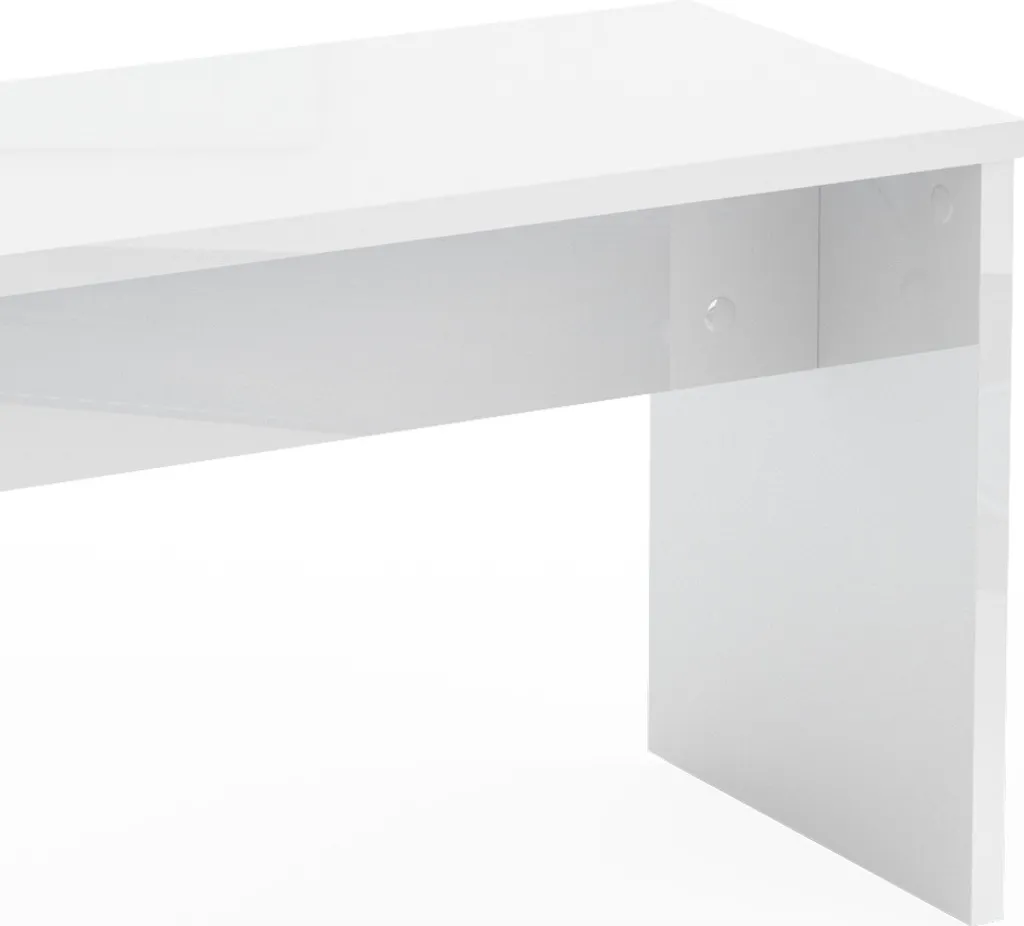 Banc Vicco Viola Blanc 90cm - Solution Assise Stable pour Coin Coiffeuse