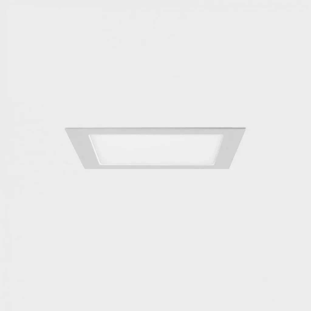 Éclairage de salon spot encastré blanc 8W 3000K DISC SQ dimmable PUSH