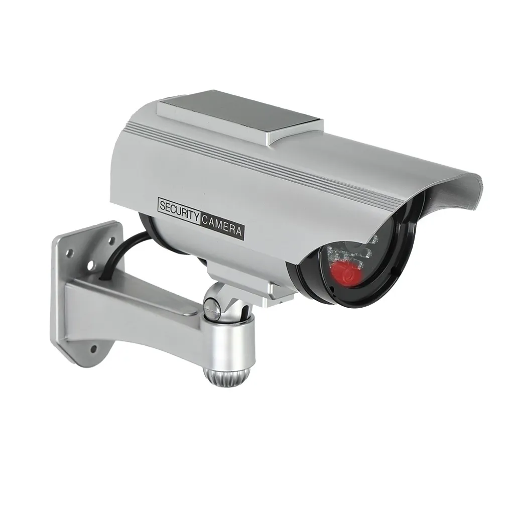 Caméra factice CCTV solaire Virone CD-2/G grise avec LED clignotante