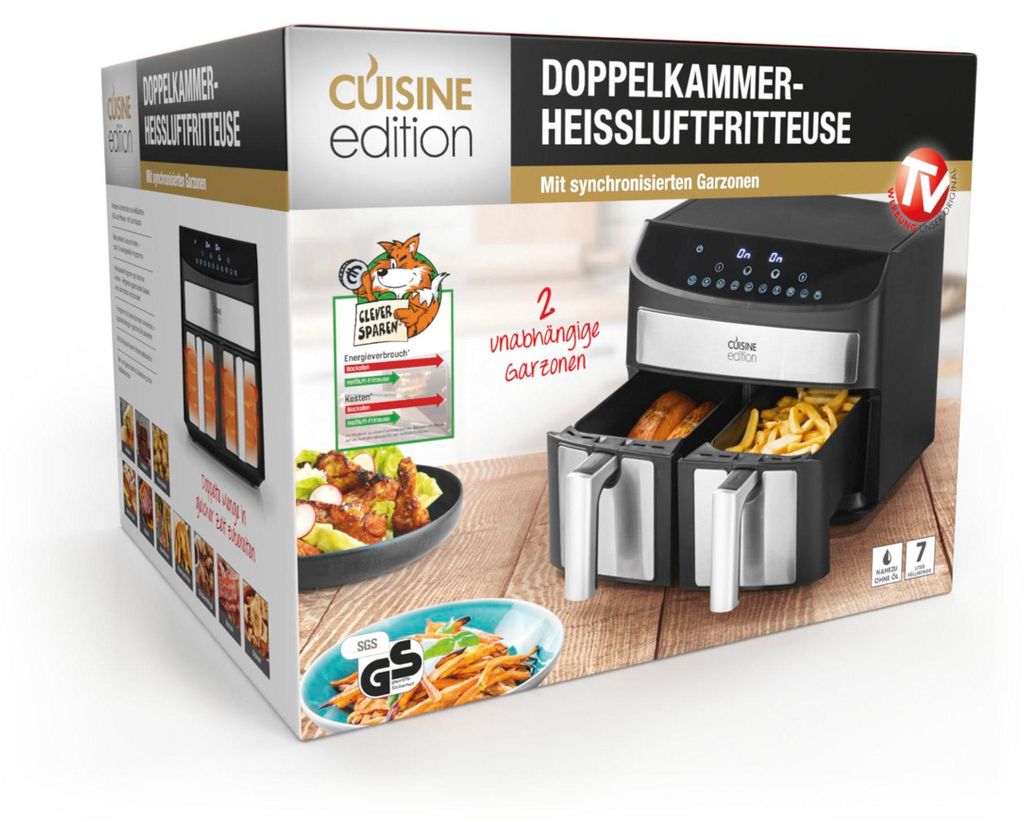 CUISINE EDITION Friggitrice ad Aria Calda XXL | Airfryer da Immagine del prodotto 