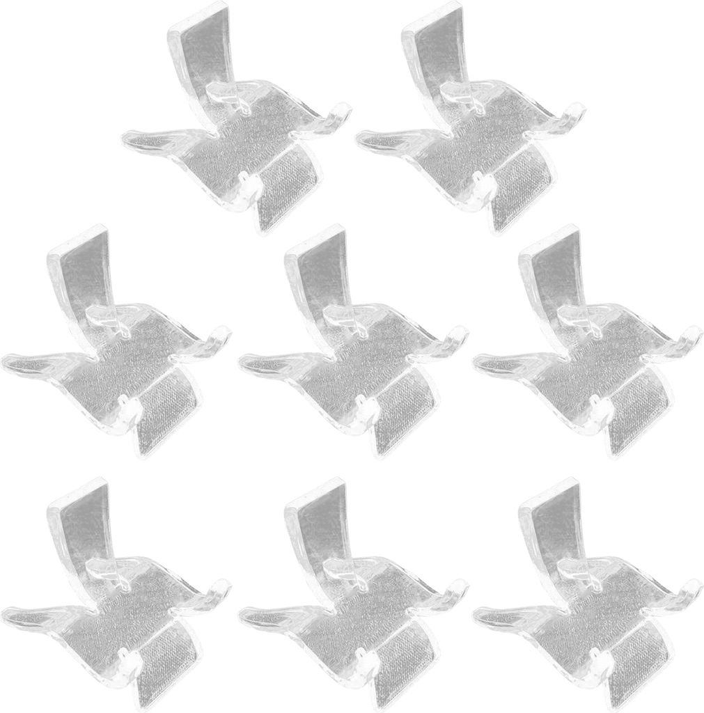 10 Stück Ausstellungsständer, transparent, klare Stuhlform, stabile, platzsparende Aufbewahrung, Acryl, Kristall, Geoden, Stein, Mineral, Achat, ...