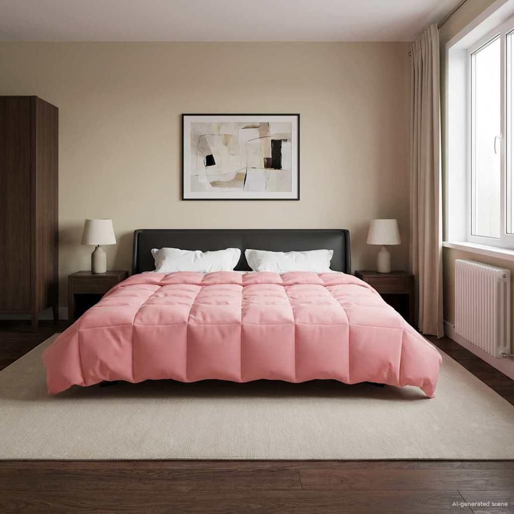 "Schlussverkauf" Winterbettdecke Gepolstert - Rosa 200x200 cm Mikrofaser - Bettdecken C410