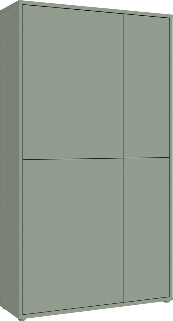 Schuhschrank >Alanna< in Salbei - 109,2x191,9x34,9cm (BxHxT)