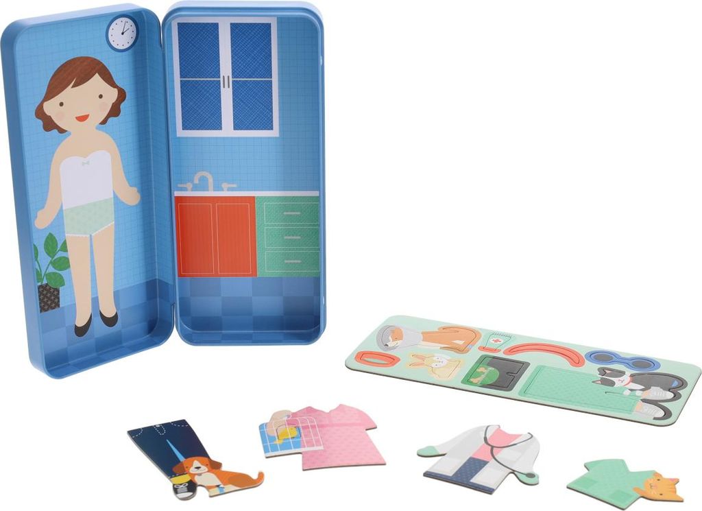 Petit Collage magnetisches Anziehspiel Tierarzt - Lernspielzeug