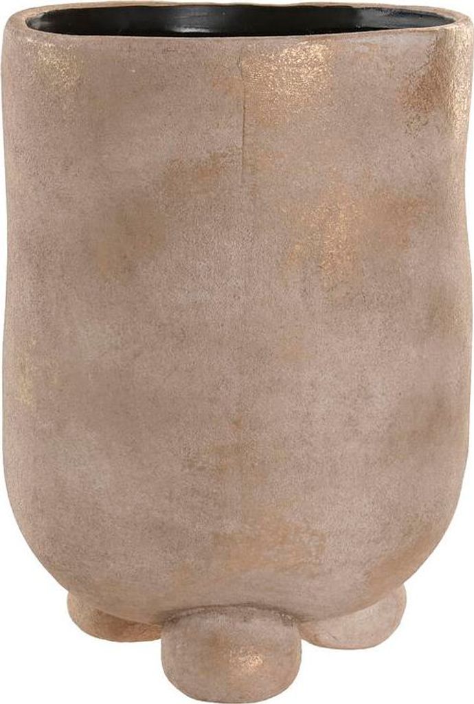 Blumentopf Home ESPRIT Hellbraun aus Keramik Urban