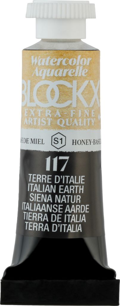 Blockx 3x Aquarellfarbe, Siena Natur - Tube 5ml - Italienische Erde 43117BXC