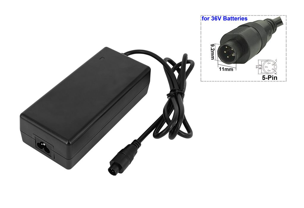 Leicke Ull 42V 2A Caricabatterie Per Fischer Bicicletta Elettrica, EurCon Can 3PIN, Adatto A 36V 2A Batteria Di Phylion DZLM3620-M2 - Foto 9