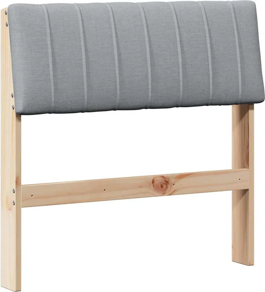 Testiera Letto 80 cm Pino Massiccio Grigio | Il Tuo Angolo di Relax