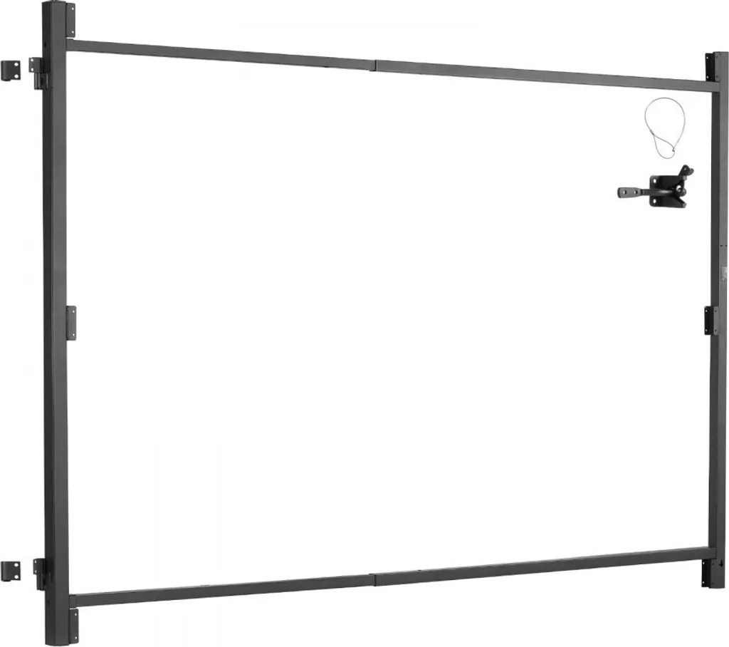 Kit de porte ajustable en fer 152-243cm structure de cadre robuste - 10