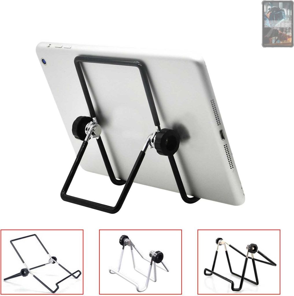 K-S-Trade Tablet-Ständer Tablet-Halterung Tablet-Aufsteller kompatibel mit Hotwav R5 faltbarer Tischständer Tablet Halterung