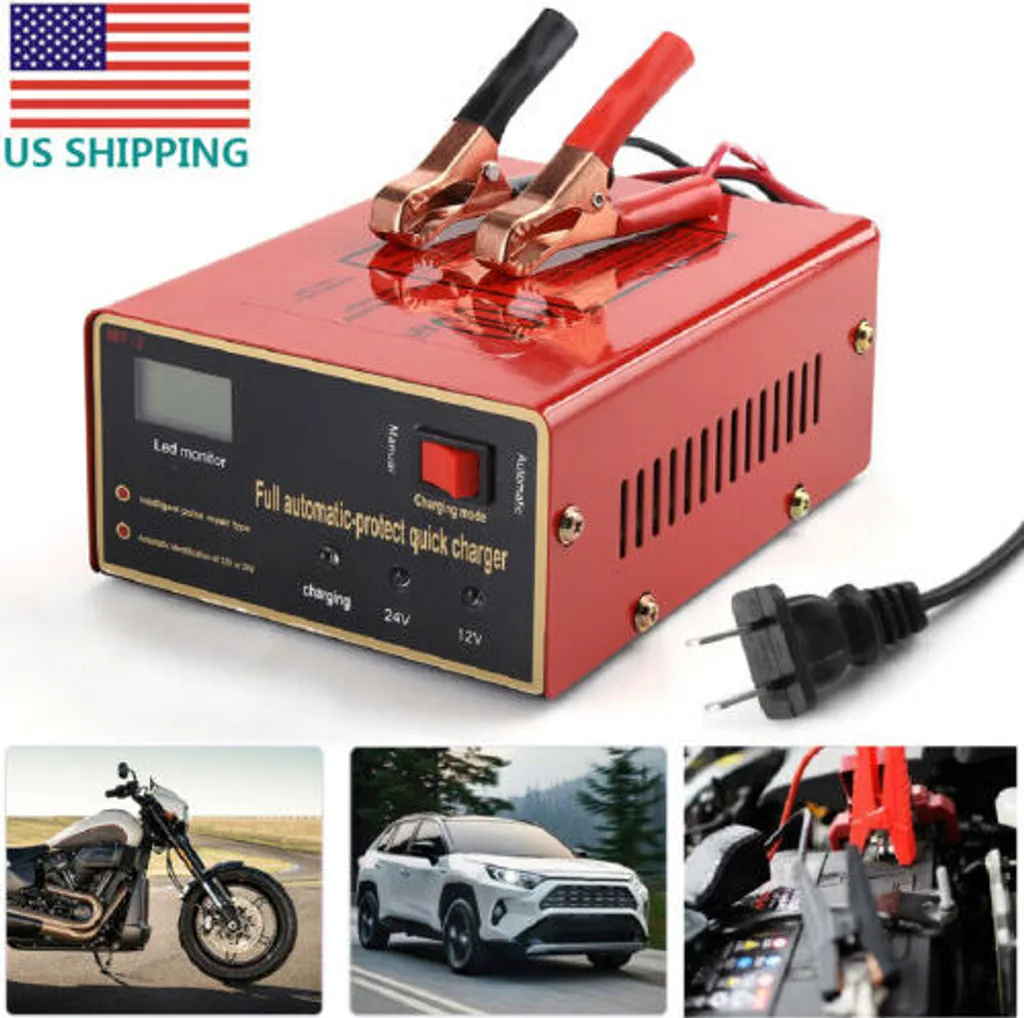 YOURHEEY Caricabatteria Auto 12V/24V Intelligente 15A - Manutenzione Automatica, Riparazione, Modalità Invernale, Per Batterie AGM/GEL, Display LCD, 3 Anni Garanzia