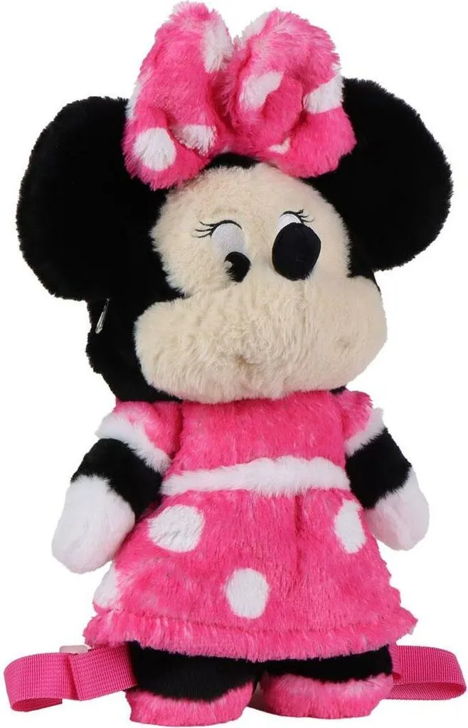 Zaino Minnie Mouse Rosa 3D 30cm Disney - Offerta Zainetto Asilo