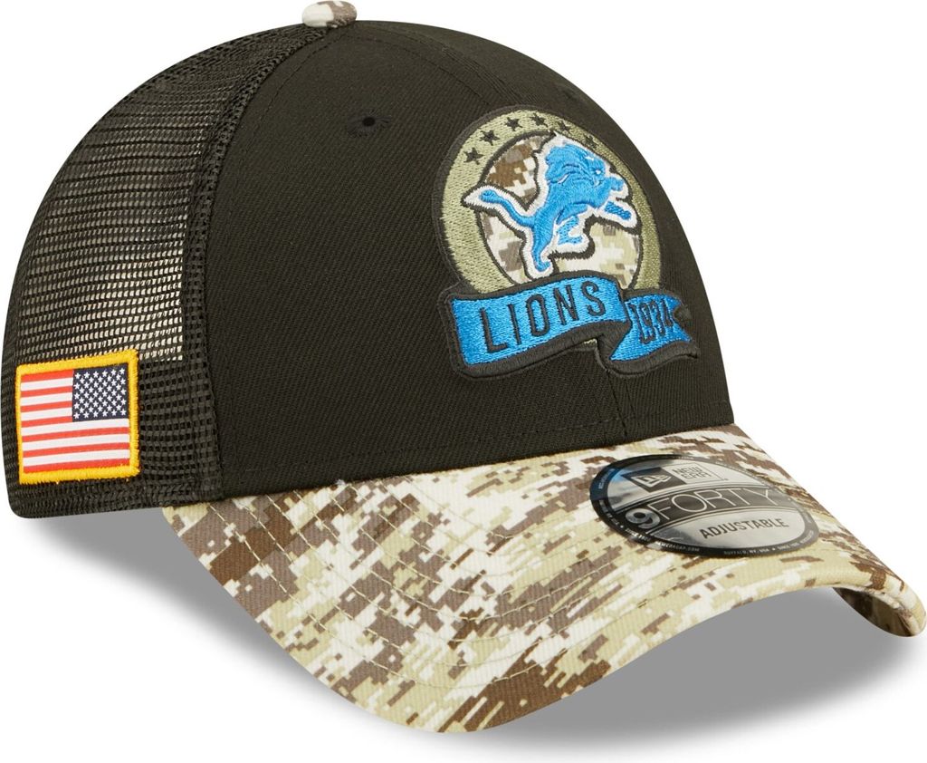 New Era 9Forty Cap Salute to Service Detroit Lions