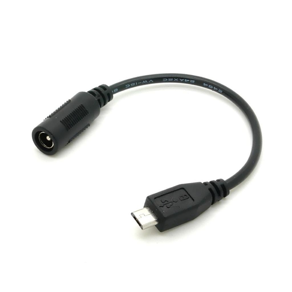 Adapterkabel Hohlstecker Buchse 5,5x2,1mm - Micro USB B Produktbild 