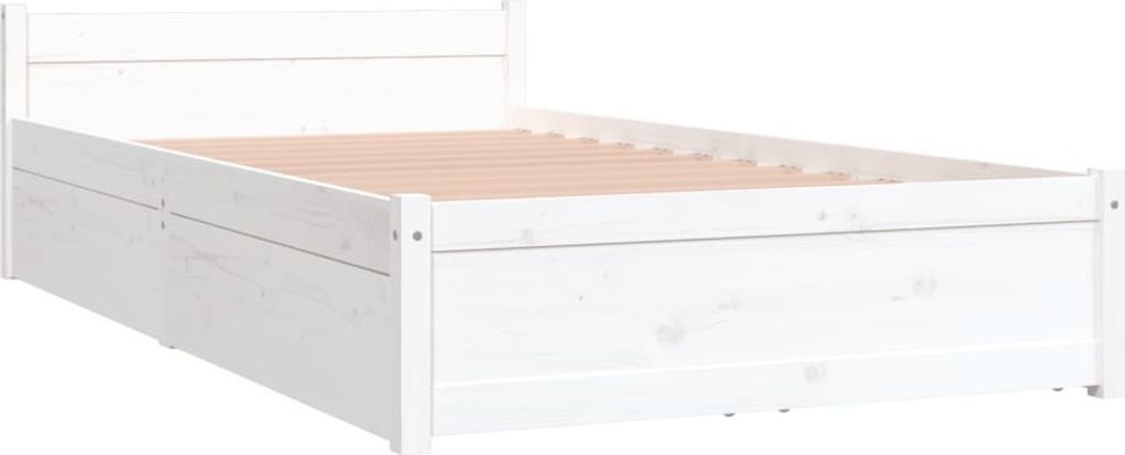 vidaXL Bett mit Schubladen Weiß 90x200 cm | Kaufland.de