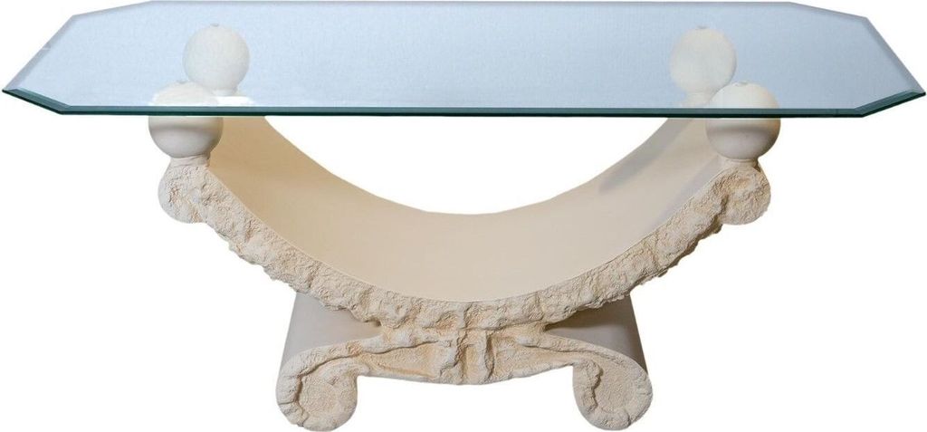 ANTIKES WOHNDESIGN Couchtisch AWD-CT-022 B:60cm H:50cm Weiß-matt-antikfinish