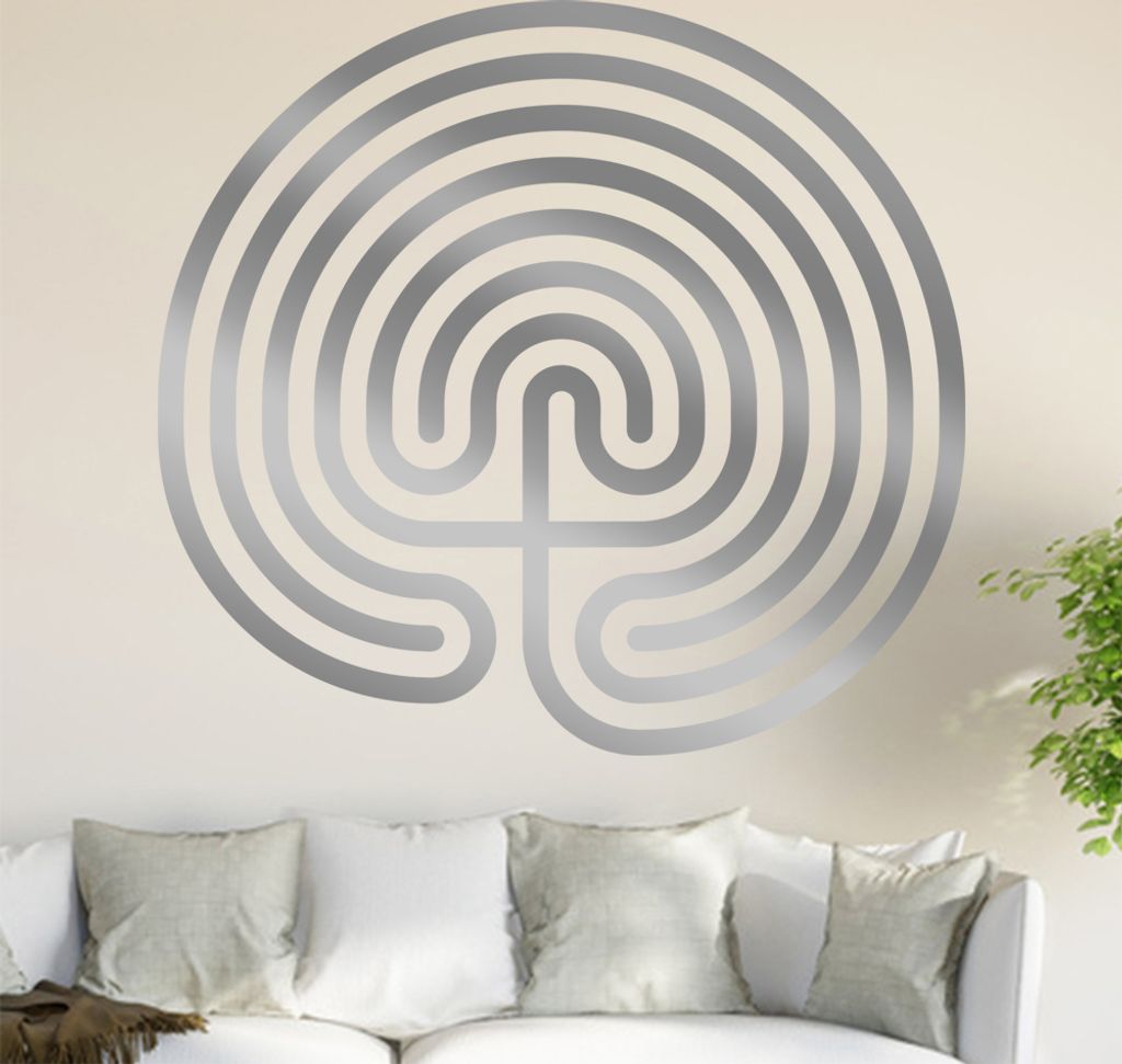Irrgarten II Wandtattoo in 6 Größen - Wandaufkleber Wall Sticker - Dekoration, Küche, Wohnzimmer, Schlafzimmer, Badezimmer