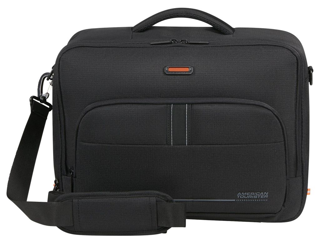 American Tourister Reisetasche Umhängetasche mit Laptopfach At Work Nxt 3-Way Boarding Bag 15,6" 26,5L Black schwarz