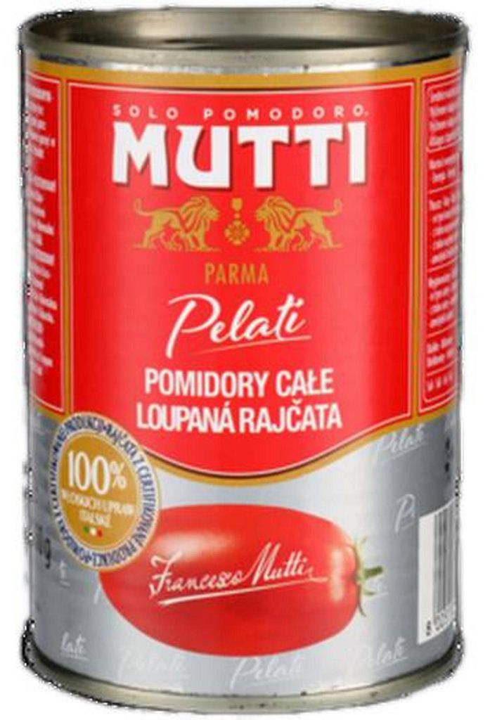 Mutti Peeled Tomatoes, Pomidor, 400 g, 22 kcal, 92 kJ, 0,5 Zdjęcie produktu 