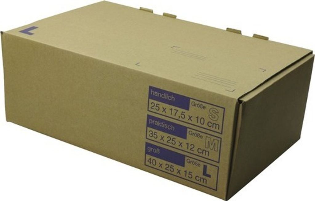 Cargo Point Versandkarton 250 x 150 x 400 mm Wellpappe 13,3 Produktbild 