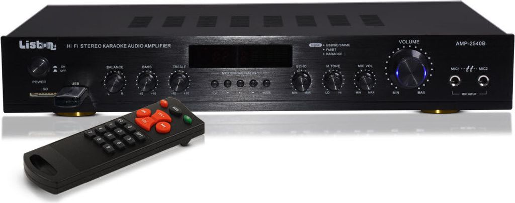 MP3 Receiver mit USB SD Bluetooth und Fernbedienung AMP2540B