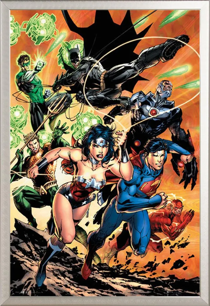 Tableau Justice League Charge Shinsuke en Aluminium et Vitre Acrylique