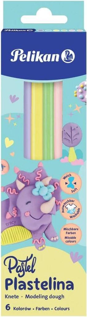 Plastilin 6 Pastellfarben Pelikan 0009581752