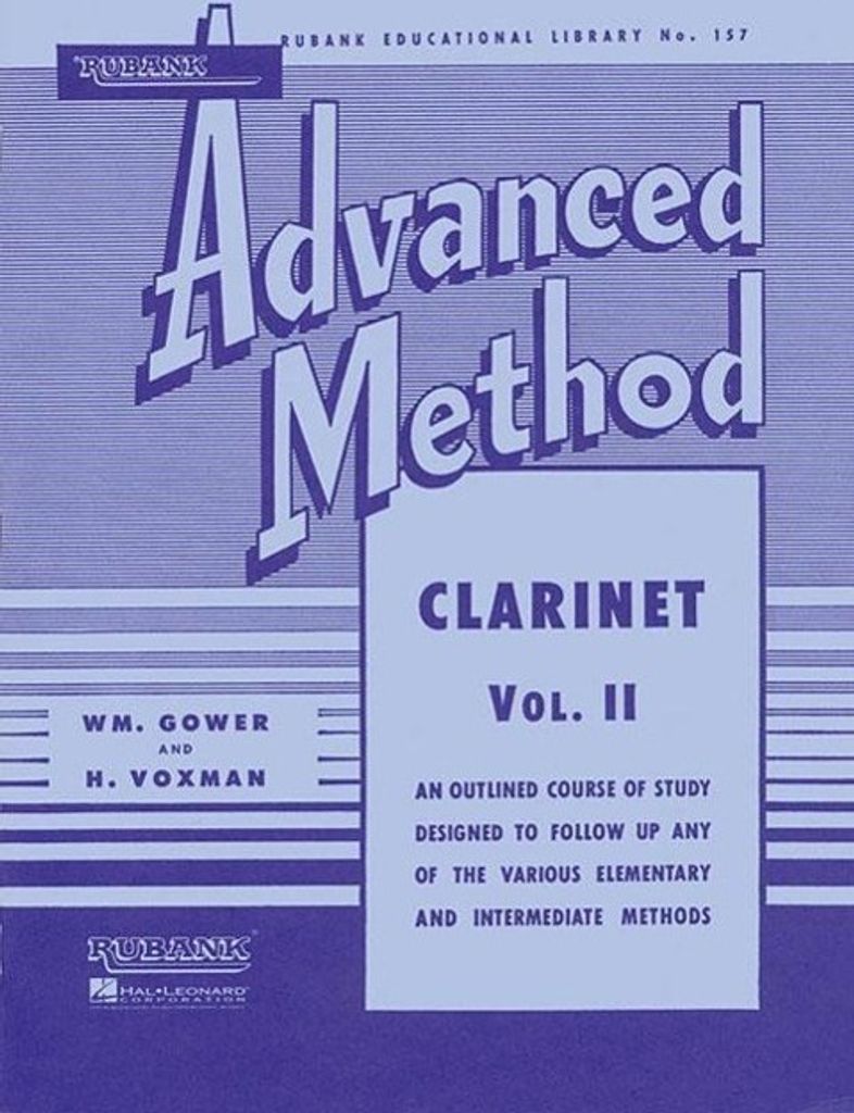 H. Voxman Rubank Advanced Method Clarinet Vol. 2 Clarinet Produktbild 